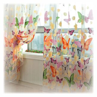 Perhosverhot 2 kpl ommelkujalla 100x200 cm