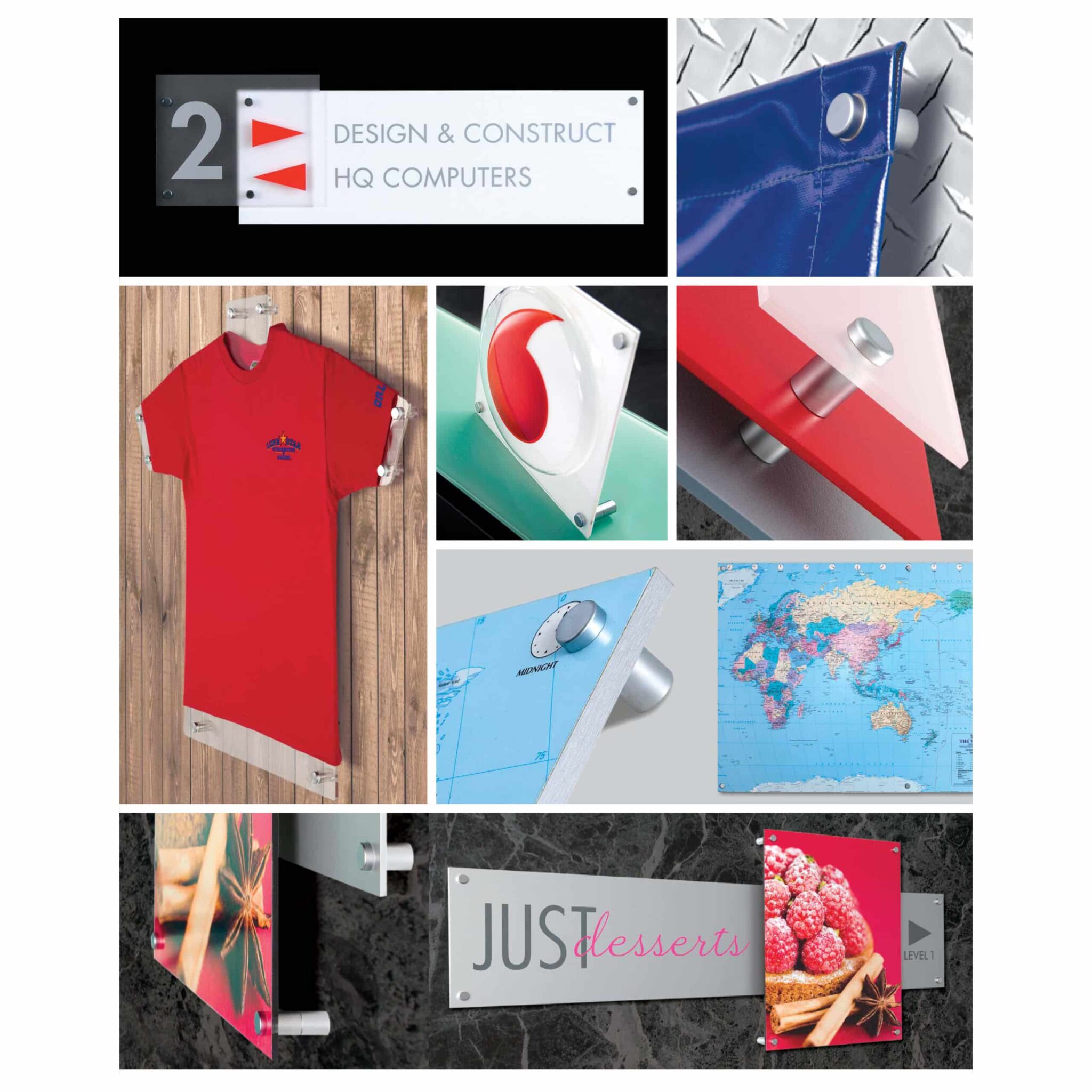 Standoff Seinäkiinnikkeet 4 kpl - Kromi - Image 2